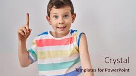  Presentation with vaccine - Presentation theme having young-caucasian-kid-getting-vaccine background and a lemonade colored foreground