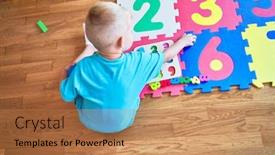  Presentation with maths - Audience pleasing PPT theme consisting of young-caucasian-kid-playing-placing backdrop and a coral colored foreground