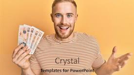  Presentation with united kingdom - Audience pleasing PPT layouts consisting of young-caucasian-man-holding-10 backdrop and a coral colored foreground