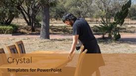  Presentation with next - Theme enhanced with young-caucasian-man-next background and a gold colored foreground