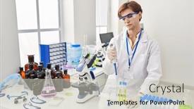  Presentation with test tube laboratory - 