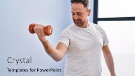  Presentation with confident - PPT theme featuring young-caucasian-man-smiling-confident background and a lemonade colored foreground