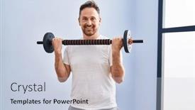  Presentation with weight - Presentation theme featuring young-caucasian-man-smiling-confident background and a lemonade colored foreground