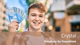  Presentation with chile - Beautiful slides featuring young-caucasian-man-smiling-happy backdrop and a coral colored foreground