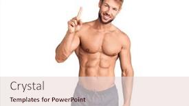  Presentation with number - Audience pleasing PPT layouts consisting of young-caucasian-man-standing-shirtless backdrop and a lemonade colored foreground