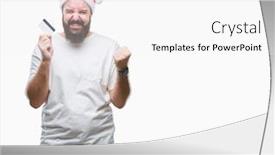  Presentation with christmas card - Presentation having young caucasian man wearing christmas hat holding credit card over isolated background screaming proud and celebrating victory and success very excited cheering emotion background and a white colored foreground