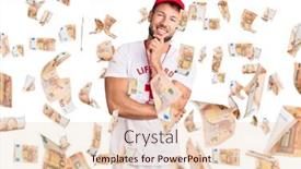  Presentation with lifeguard - Presentation theme consisting of young-caucasian-man-wearing-lifeguard background and a lemonade colored foreground