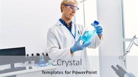  Presentation with scientist - Slides enhanced with young-caucasian-man-wearing-scientist background and a lemonade colored foreground