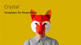  Presentation with fox - Slide deck featuring young-caucasian-man-wearing background and a light gray colored foreground