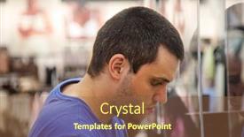  Presentation with pay - Slide set consisting of young-caucasian-man-with-casual background and a coral colored foreground