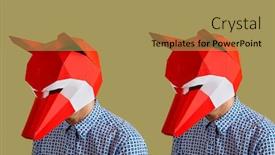  Presentation with fox - Theme enhanced with young-caucasian-men-wearing-red background and a yellow colored foreground