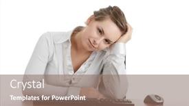  Presentation with woman office desk - 