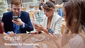  Presentation with social issues - Cool new presentation design with young-caucasian-people-having-unsocial backdrop and a coral colored foreground