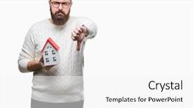  Presentation with hypertension at a young age - Amazing presentation theme having young caucasian real state agent backdrop and a  colored foreground