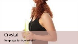  Presentation with viruses - Theme consisting of young caucasian student woman with mask on her face she is defending her self from viruses isolated on white background and a coral colored foreground