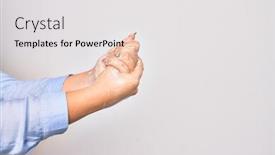  Presentation with alcohol white - Colorful PPT layouts enhanced with young-caucasian-woman-cleaning-hands backdrop and a white colored foreground