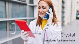  Presentation with hospital mask - 