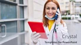  Presentation with hospital mask - 