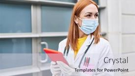  Presentation with hospital mask - 