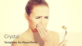  Presentation with lactation young woman breastfeeding - Amazing presentation design having young-caucasian-woman-eating-seafood backdrop and a blonde colored foreground