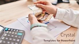  Presentation with canada - Slide set featuring young-caucasian-woman-ecommerce-business background and a  colored foreground