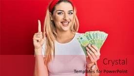 Presentation with chilean - Amazing presentation design having young-caucasian-woman-holding-1000 backdrop and a red colored foreground