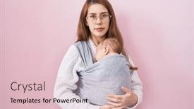  Presentation with attitude - Theme having young-caucasian-woman-holding background and a lemonade colored foreground