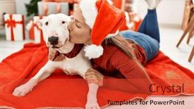  Presentation with dog christmas - 