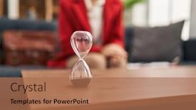  Presentation with psychology - Slides having young-caucasian-woman-psychologist-having background and a coral colored foreground