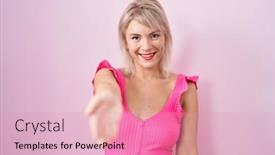  Presentation with pink business - 