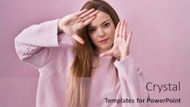  Presentation with frame pink - 