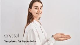  Presentation with woman hands open - 