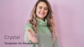  Presentation with pink business - 