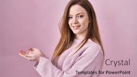  Presentation with woman hands open - 