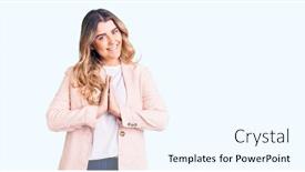  Presentation with forgiveness - Presentation theme consisting of young-caucasian-woman-wearing-business background and a cool aqua colored foreground