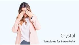  Presentation with business vision - Beautiful PPT layouts featuring young-caucasian-woman-wearing-business backdrop and a cool aqua colored foreground