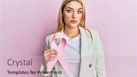  Presentation with business pink - Amazing presentation theme having young-caucasian-woman-wearing-business backdrop and a soft green colored foreground