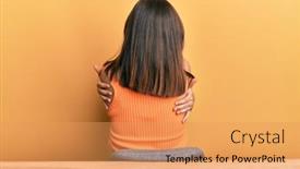  Presentation with self love - Amazing presentation design having young-caucasian-woman-wearing-casual backdrop and a yellow colored foreground