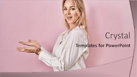  Presentation with woman hands open - 