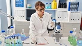  Presentation with test tube laboratory - 