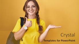  Presentation with hand palm - 