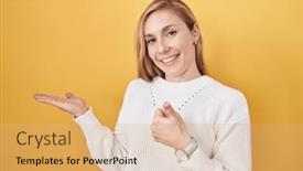  Presentation with hand palm - 