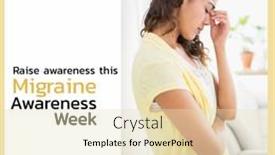  Presentation with headache - Theme enhanced with young-caucasian-woman-with-headache background and a lemonade colored foreground