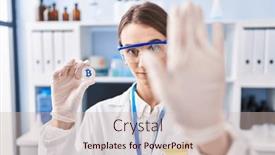  Presentation with defense - Slides featuring young-caucasian-woman-working background and a soft green colored foreground