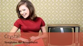  Presentation with 70s - PPT layouts enhanced with young-charming-woman-holding-shopping background and a red colored foreground