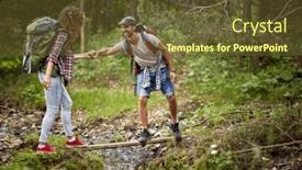  Presentation with relationship - Presentation theme having young-cheerful-couple-is-carefully background and a tawny brown colored foreground