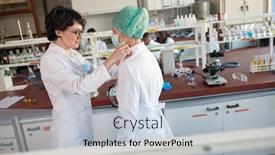  Presentation with chemistry - Beautiful presentation featuring young-chemistry-students-are-putting backdrop and a lemonade colored foreground