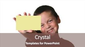  Presentation with young child brain development - Theme with young child with blank note background and a  colored foreground