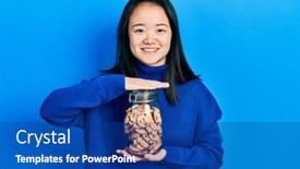  Presentation with chinese - Slides featuring young-chinese-girl-holding-jar background and a ocean colored foreground