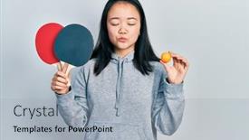  Presentation with chinese - Theme enhanced with young-chinese-girl-holding-red background and a  colored foreground